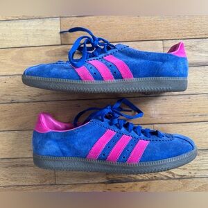adidas Originals Padiham Blue and Pink Classic Sole Sneakers
